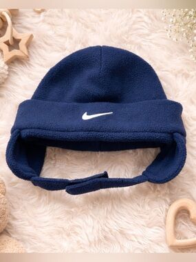 Nike Toddler Winter Navy Blue Fleece Hat